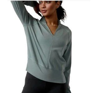 NWOT Athleta Eastbound V Neck Sweatshirt Size Small